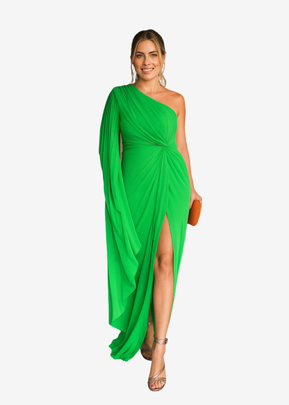 Bequemes Hochwertiges Kleid mit Schlitz für Damen | Hombros Descubiertos -6