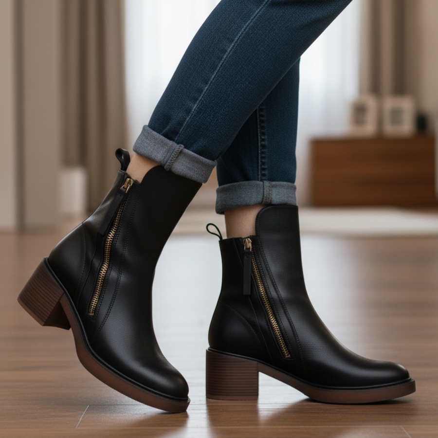 Bequeme Edle Stiefel mit Absatz für Damen | Atemporal -12
