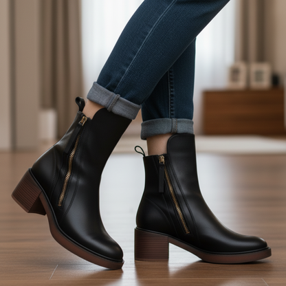 Bequeme Edle Stiefel mit Absatz für Damen | Atemporal -12