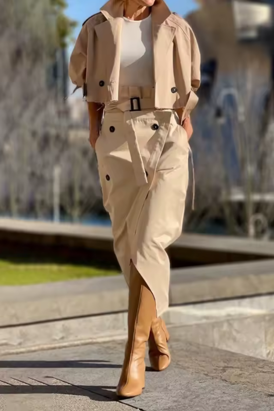 Modernes Feines Set mit eleganter Linienführung für Damen | Cómodo -4