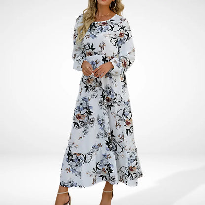 Bequemes Raffiniertes Sommerkleid mit Print für Damen | Irma -3