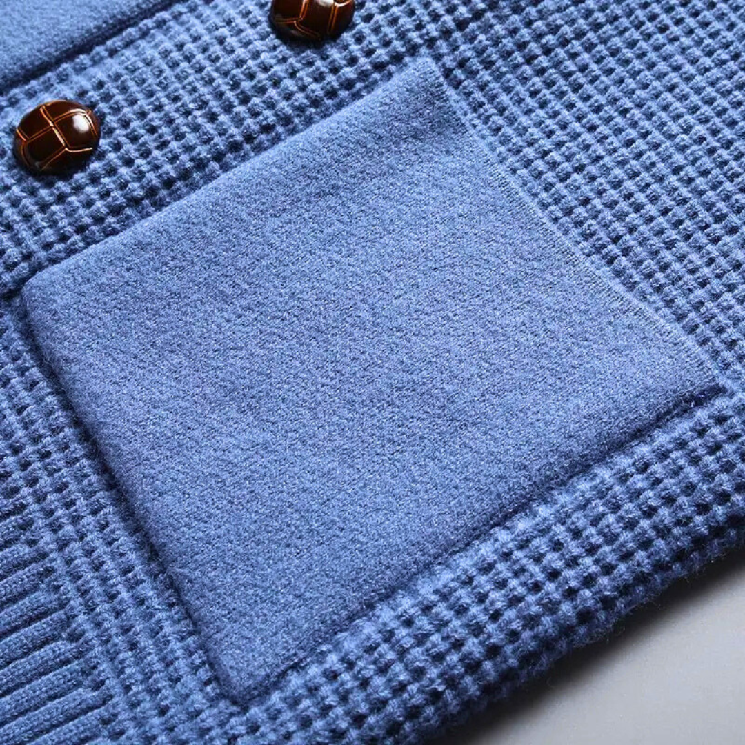 Vintage Strickcardigan Knopfleiste für Frauen | Leandro -5