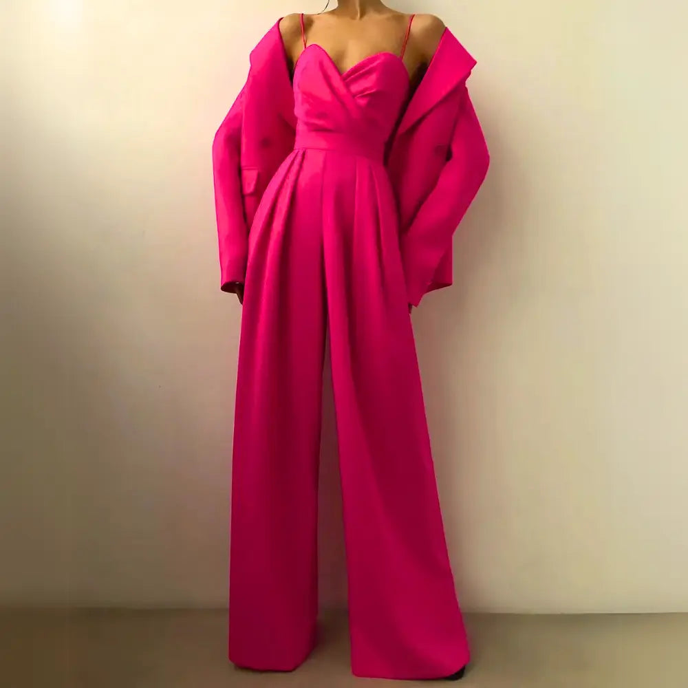 Stilvoller Premium Jumpsuit mit Strick für Damen | Ursella -6