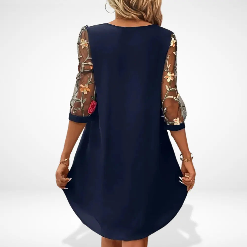 Bequemes Edles Sommerkleid mit Blumenmuster für Damen | Sonia -5