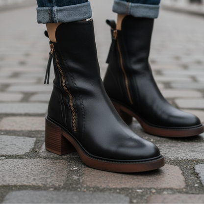 Bequeme Edle Stiefel mit Absatz für Damen | Atemporal -5
