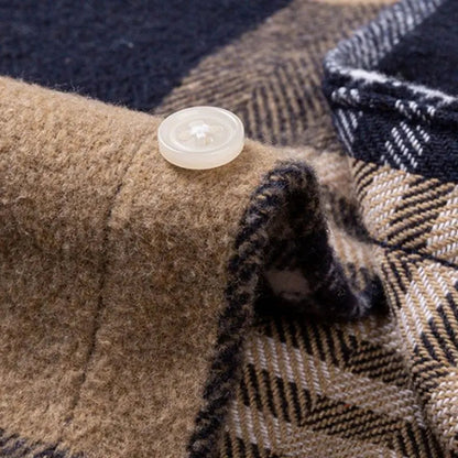 Checked Long Sleeve Button-Down Shirt for Men | Everett