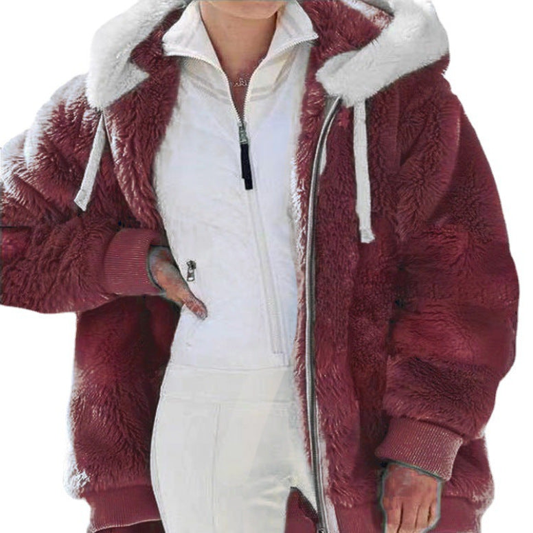 Elegante Hochwertige Jacke mit Kapuze für Damen | Alaska -12
