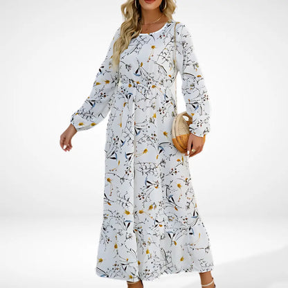 Bequemes Raffiniertes Sommerkleid mit Print für Damen | Irma -9