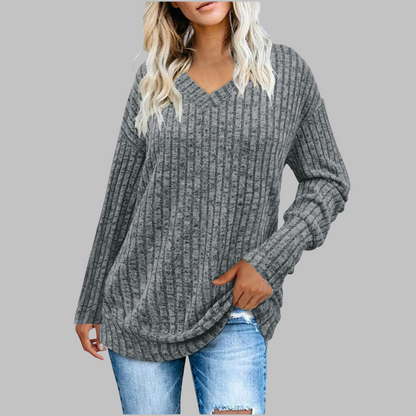 Ausschnitt Langarmtop für Männer | Elara -10