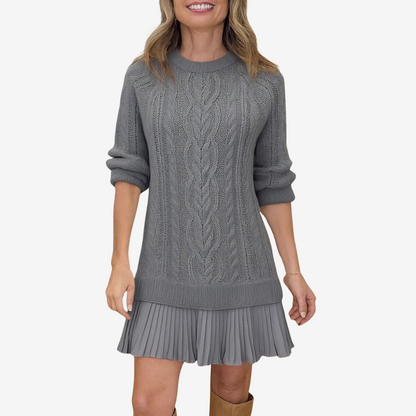 Modernes Edles Midikleid mit Plissee für Damen | Midi -6
