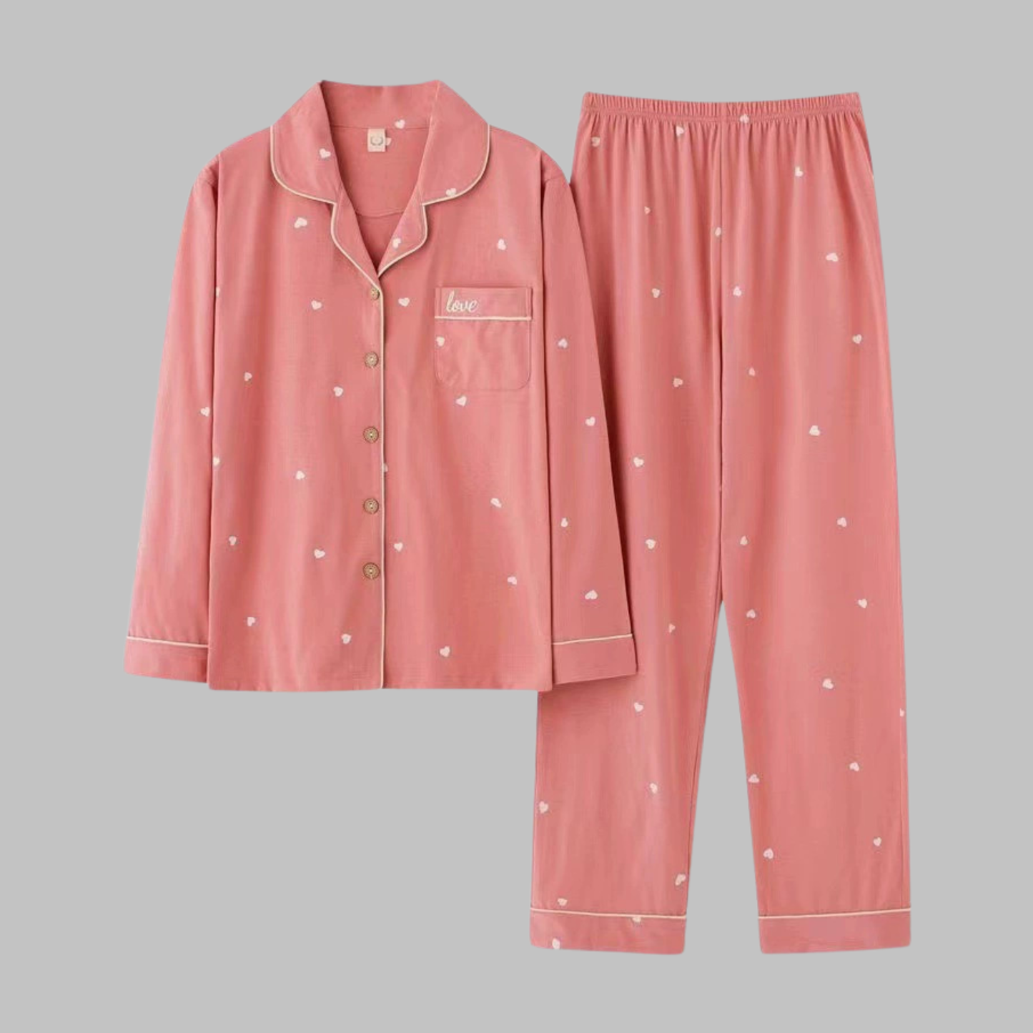 Gemütliches Loungewear-Set mit Langarmshirt und Hose für Damen | Cosima