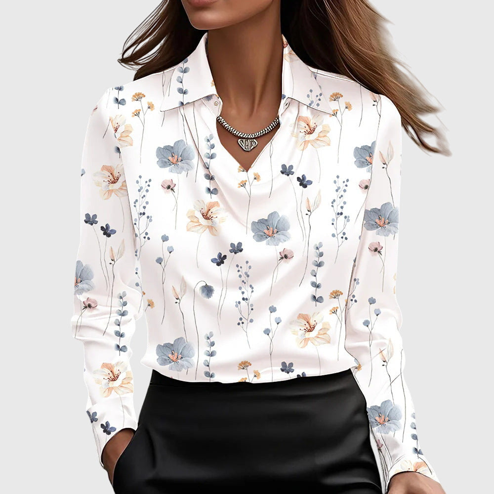 Elegante Bluse Ausschnitt für Frauen | Calyra -10