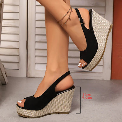 Stilvolle Edle Sandalen mit Plateau für Damen | Audrey -7