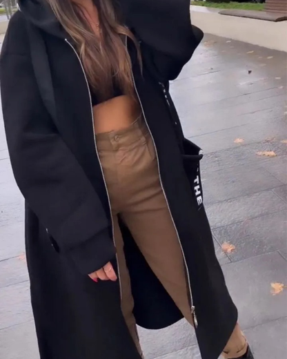 Bequemes Feines Sweatshirt mit Kapuze für Damen | Marina -7