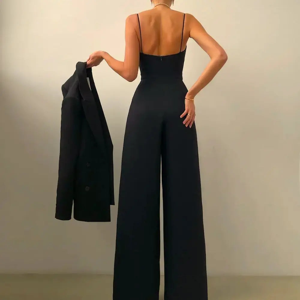 Stilvoller Premium Jumpsuit mit Strick für Damen | Ursella -2