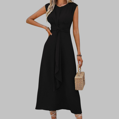 Women's Sleeveless Crew Neck Maxi Dress | Selina