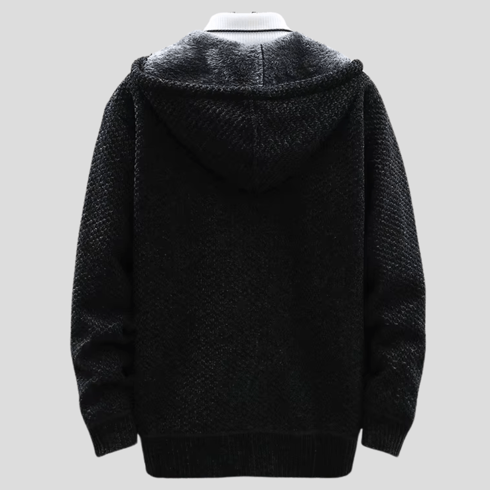 Bequemer Feiner Hoodie mit modernem Design für Herren | Cálido -8