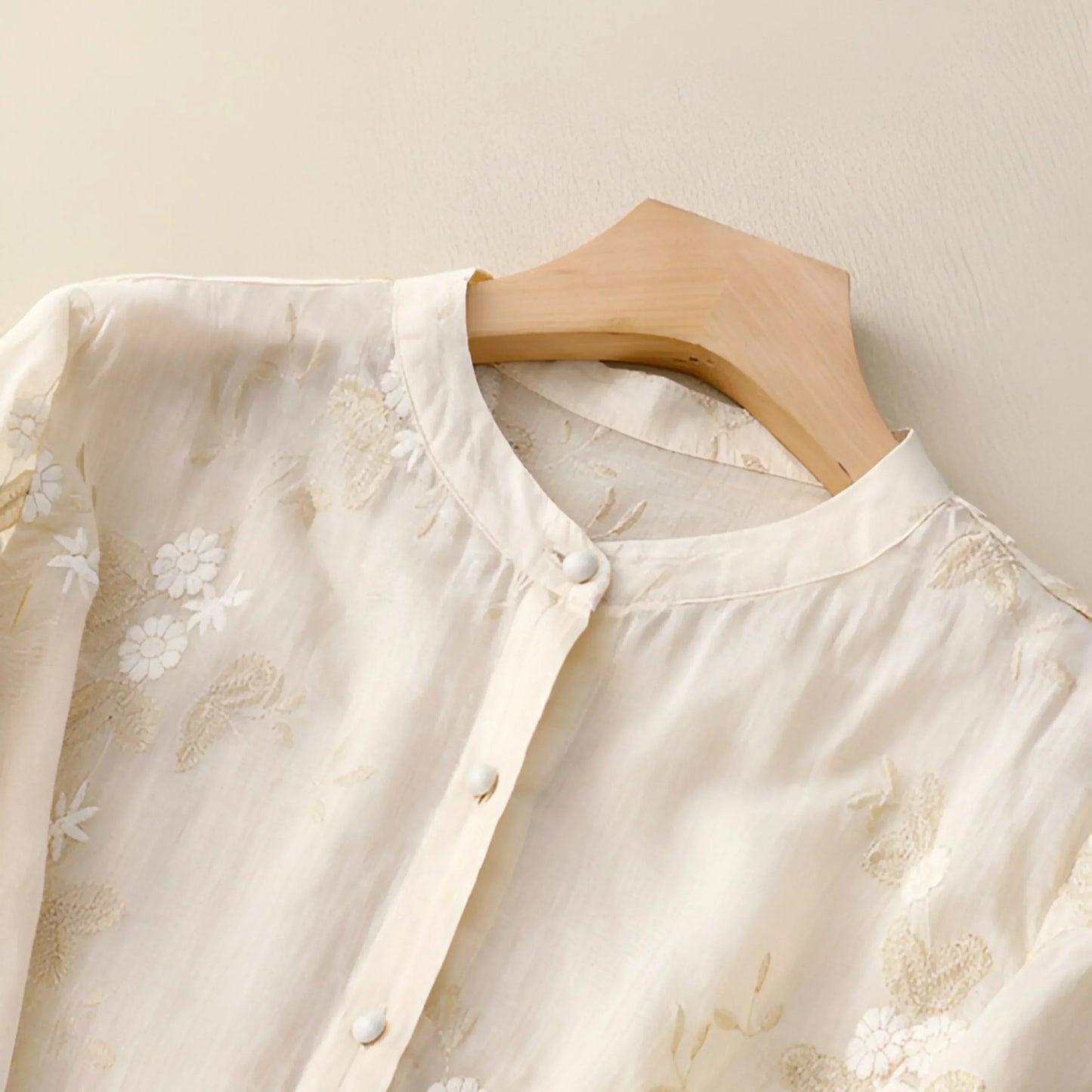 Embroidered Blouse for Women with Floral Details | Liorena
