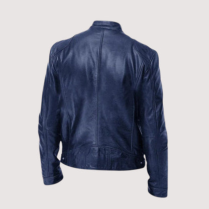 Stilvolle Raffinierte Lederjacke mit Lederlook für Herren | Moderna Sofisticada -7
