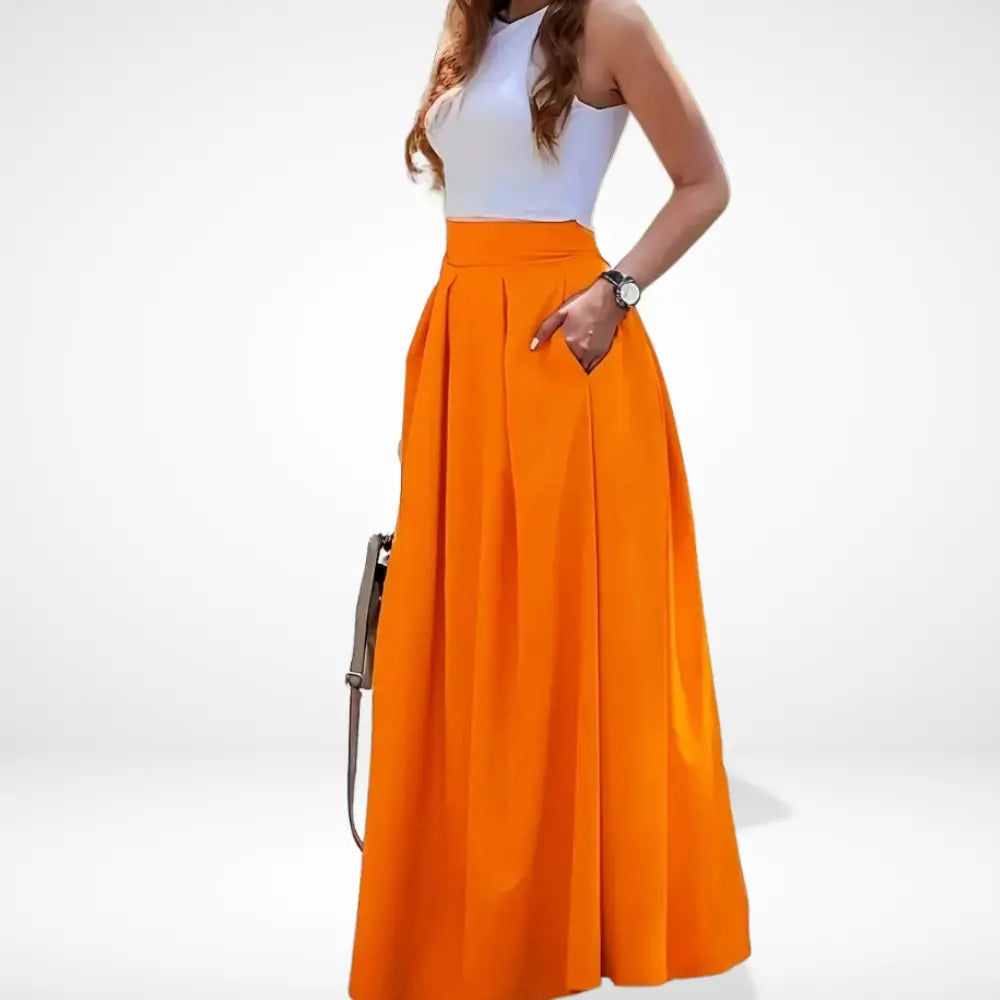 Eleganter Premium Rock mit weitem Schnitt für Damen | Leola -3