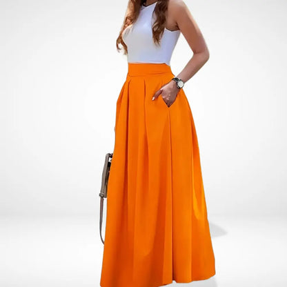 Eleganter Premium Rock mit weitem Schnitt für Damen | Leola -3