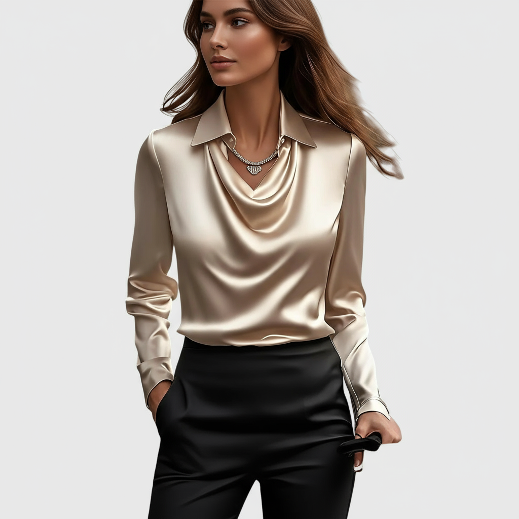 Elegante Bluse Ausschnitt für Frauen | Calyra -1