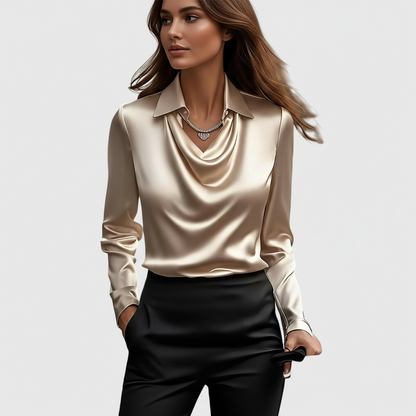 Elegante Bluse Ausschnitt für Frauen | Calyra -1