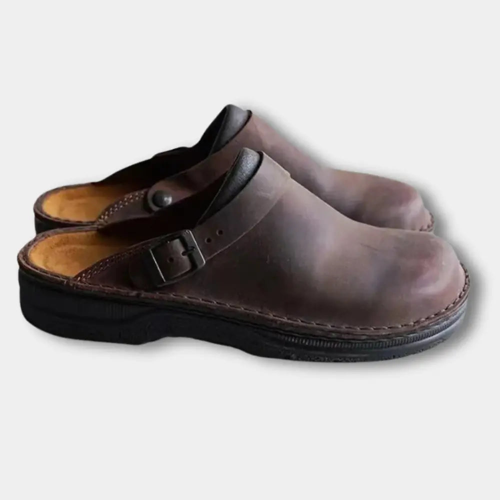 Klassische Raffinierte Sandalen mit seitlichen Details für Herren | Etta -2