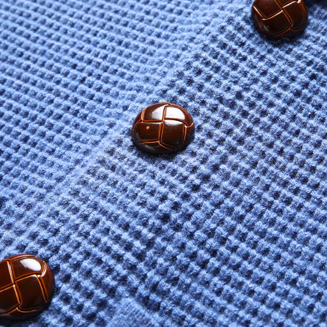 Vintage Strickcardigan Knopfleiste für Frauen | Leandro -2