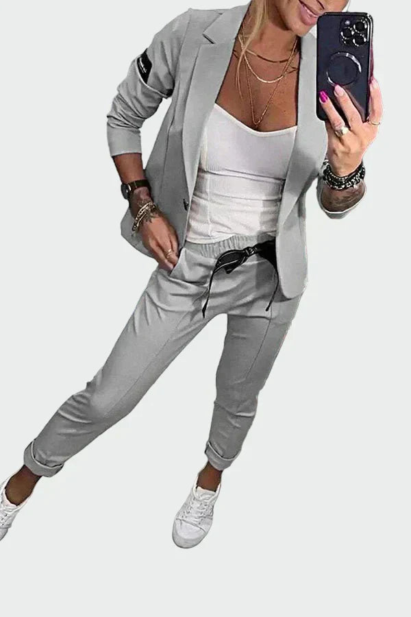 Modernes Feines Set mit taillierter Passform für Damen | Elegance -3