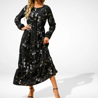 Bequemes Raffiniertes Sommerkleid mit Print für Damen | Irma -2