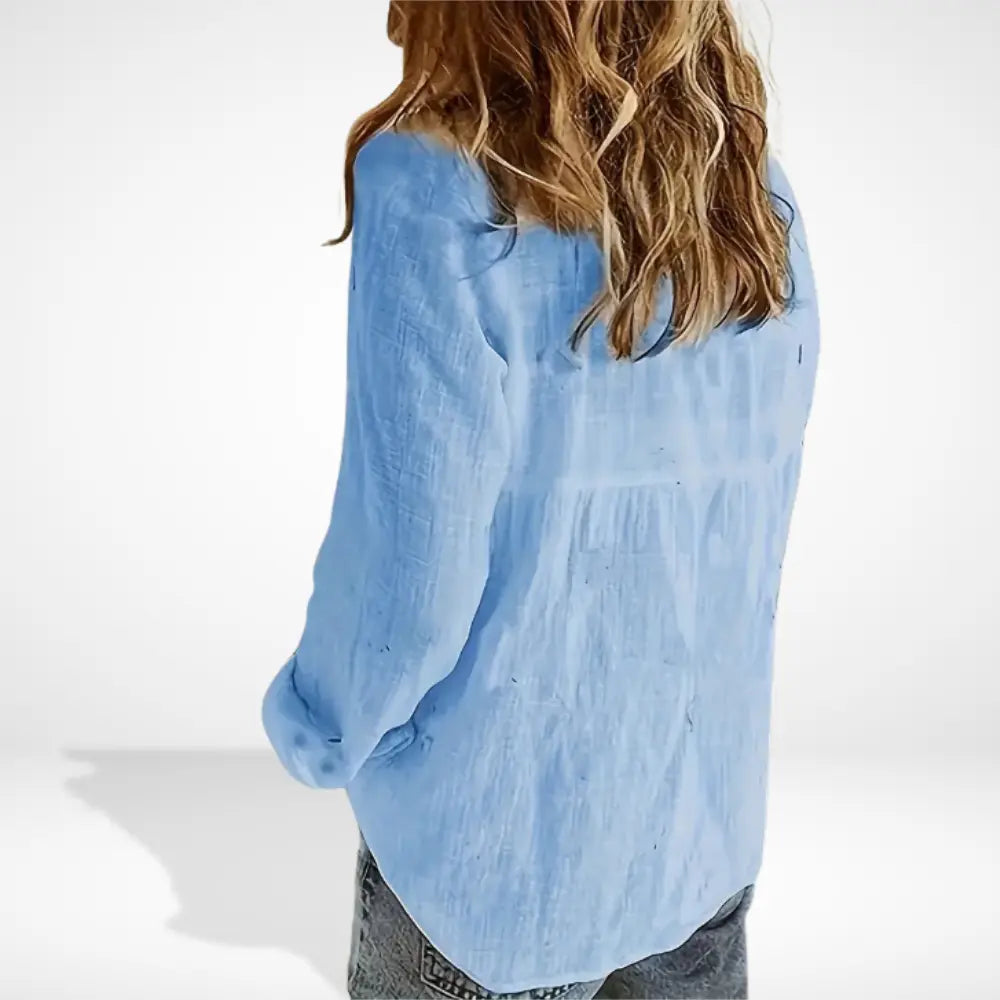 Elegante Raffinierte Bluse mit lockerer Passform für Damen | Beatrice -2