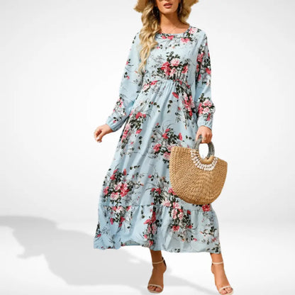 Bequemes Raffiniertes Sommerkleid mit Print für Damen | Irma -4