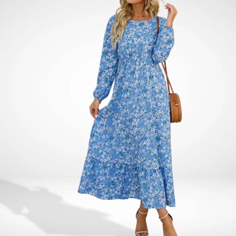 Bequemes Raffiniertes Sommerkleid mit Print für Damen | Irma -6