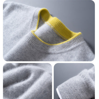 Eleganter Pullover Kontrastbesatz für Frauen | Adrian -7