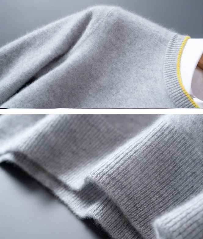 Eleganter Pullover Kontrastbesatz für Frauen | Adrian -6