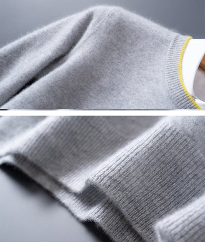 Eleganter Pullover Kontrastbesatz für Frauen | Adrian -6