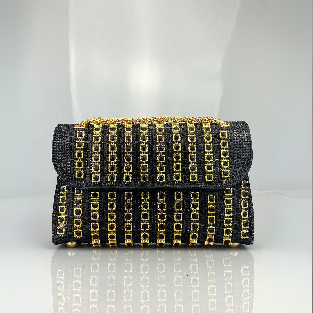 Elegante Schultertasche mit Kettenriemen und Diamantmuster für Damen | Serelina