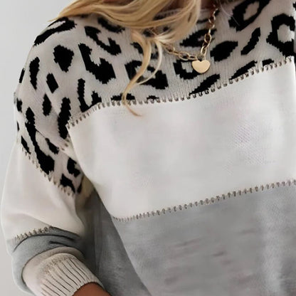 Leopardenmuster Freizeitpullover für Männer | Calyra -2
