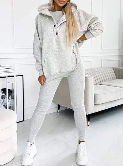 Elegantes Hochwertiges Set mit Kapuze für Damen | Sport Chic -6
