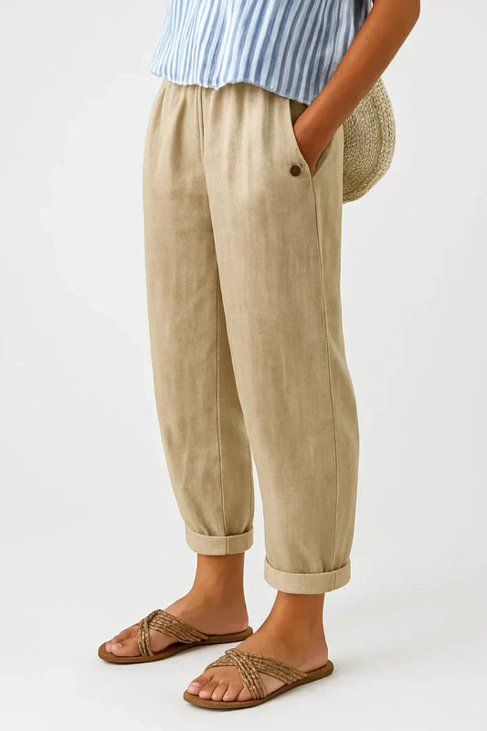 Lässige Hose mit geradem Bein für Damen | Roselle