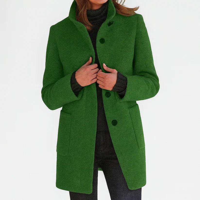 Elegante Hochwertige Jacke mit Stehkragen für Damen | Tessa -10