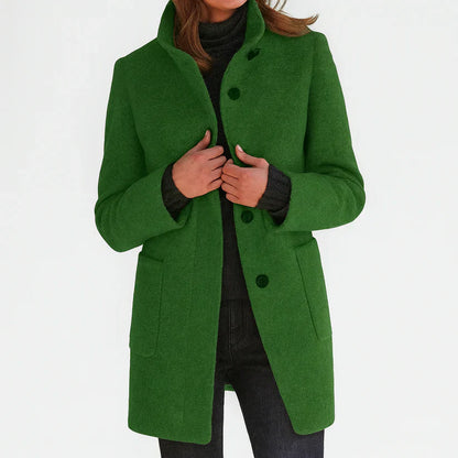Elegante Hochwertige Jacke mit Stehkragen für Damen | Tessa -10