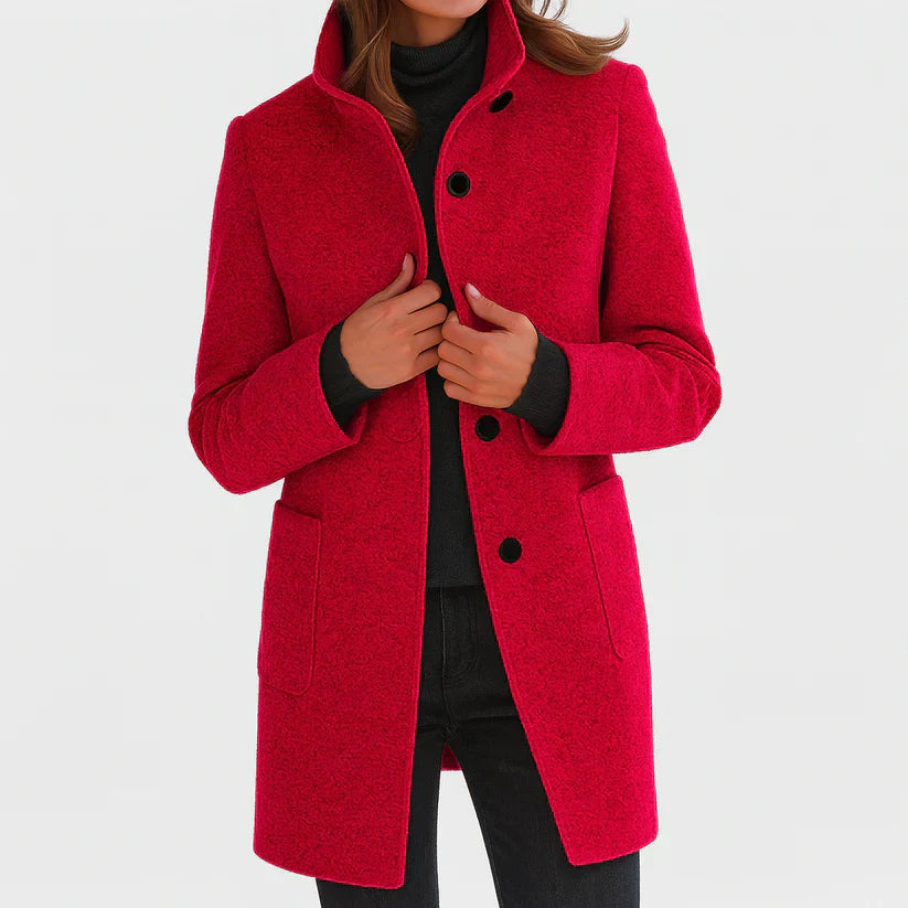Elegante Hochwertige Jacke mit Stehkragen für Damen | Tessa -7