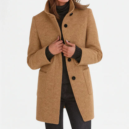 Elegante Hochwertige Jacke mit Stehkragen für Damen | Tessa -5