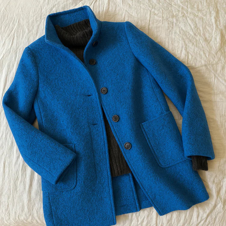 Elegante Hochwertige Jacke mit Stehkragen für Damen | Tessa -3