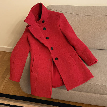 Elegante Hochwertige Jacke mit Stehkragen für Damen | Tessa -8