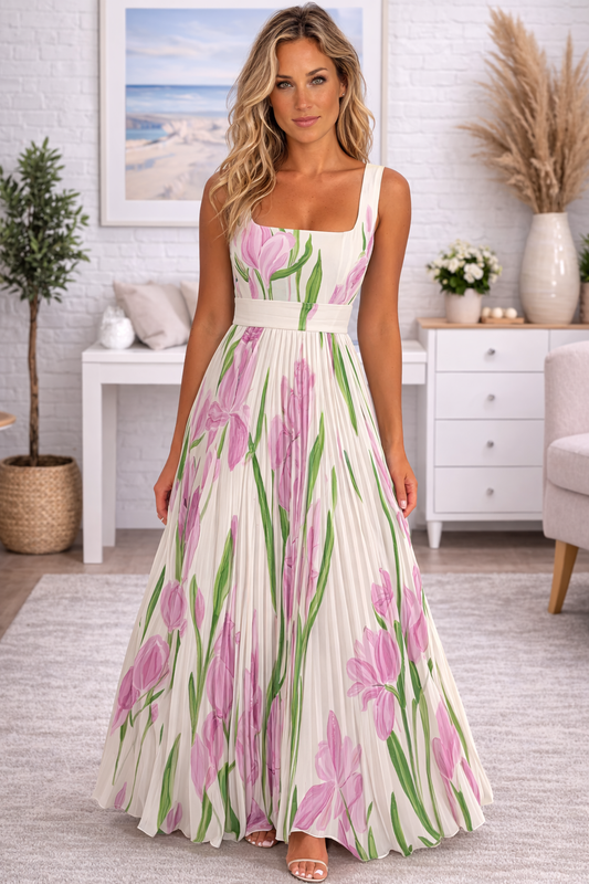 Elegantes geblümtes Maxikleid für Damen | Revina