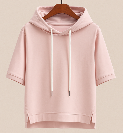 Kurzarm Hoodie mit modernem Schnitt für Damen | Elinora
