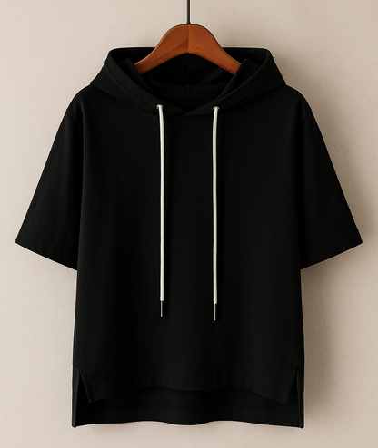 Kurzarm Hoodie mit modernem Schnitt für Damen | Elinora